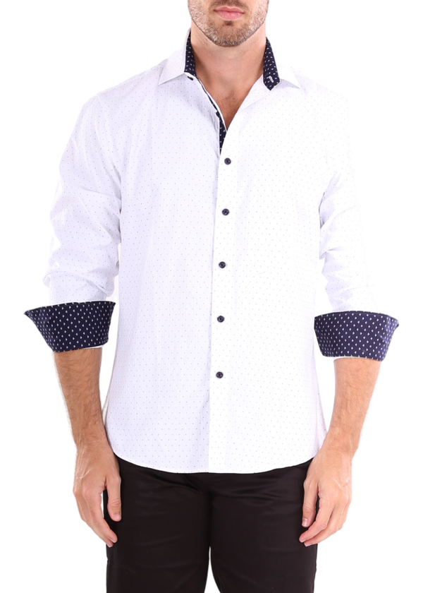 PNG white dress shirt, design