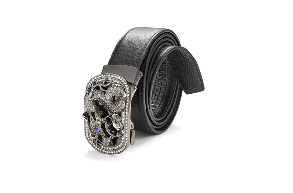 MEN'S GENUINE LEATHER FASHION BELT RATCHET WITH ADJUSTABLE AUTOMATIC B -  Franky Fashion