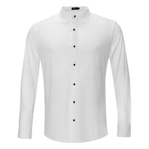 Men's Dress Shirt Bottom Down Moving Up WHITE | B318