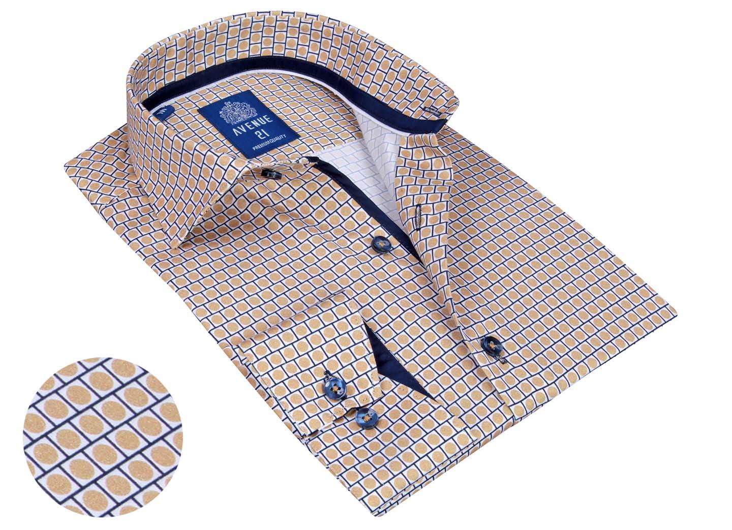 Mens Buttondown Collar Check Shirt