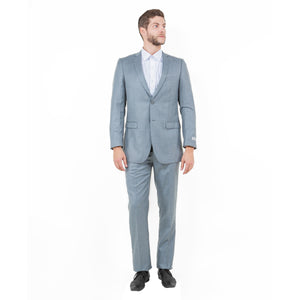 Tazzio Mens-suit 2-PC Sharkskin Slim Fit