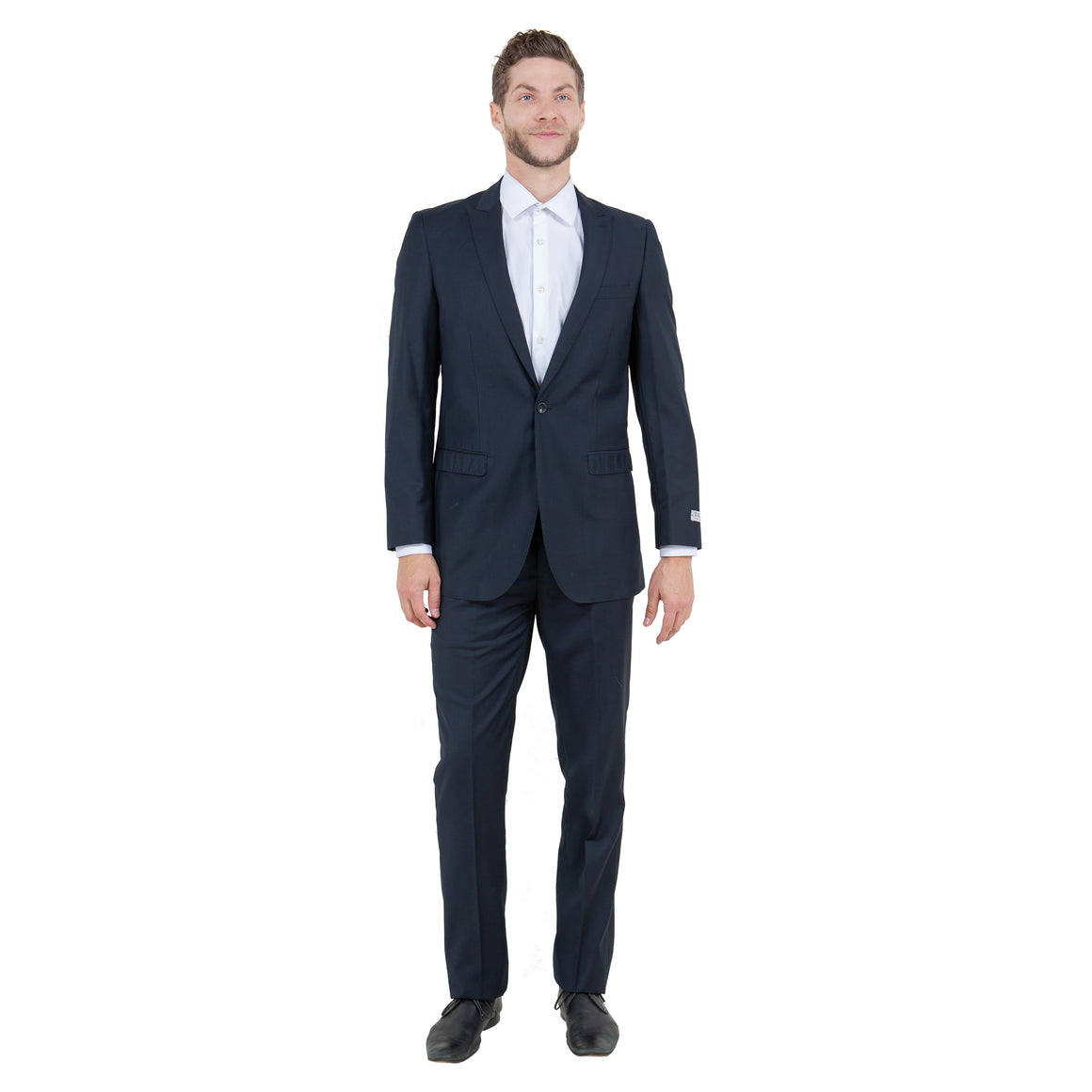 Tazzio Mens-suit 2-PC Peak Lapel Slim Fit