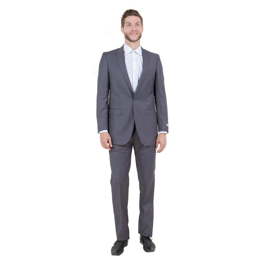 Tazzio Mens-suit 2-PC Peak Lapel Slim Fit