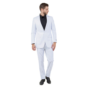 Tazzio Mens-suit 2-PC Peak Lapel Slim Fit