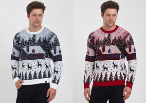 Men's European Christmas Sweater – Festive Design, Premium Quality | 52502