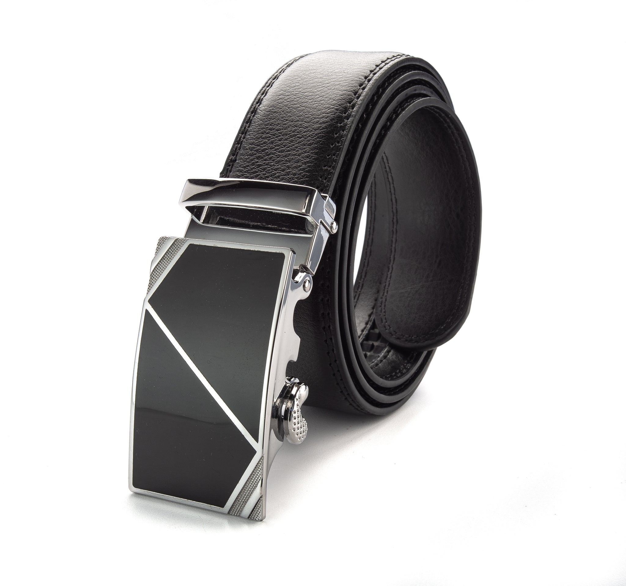 Genuine Leather Belt Men's Ratchet G Belt With Adjustable Automatic Bu -  Franky Fashion