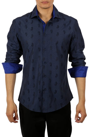 MEN'S LONG SLEEVES SHIRT | MODERN FIT EUROPEAN DESIGN | 192533 | BUY 1 GET 1 FREE