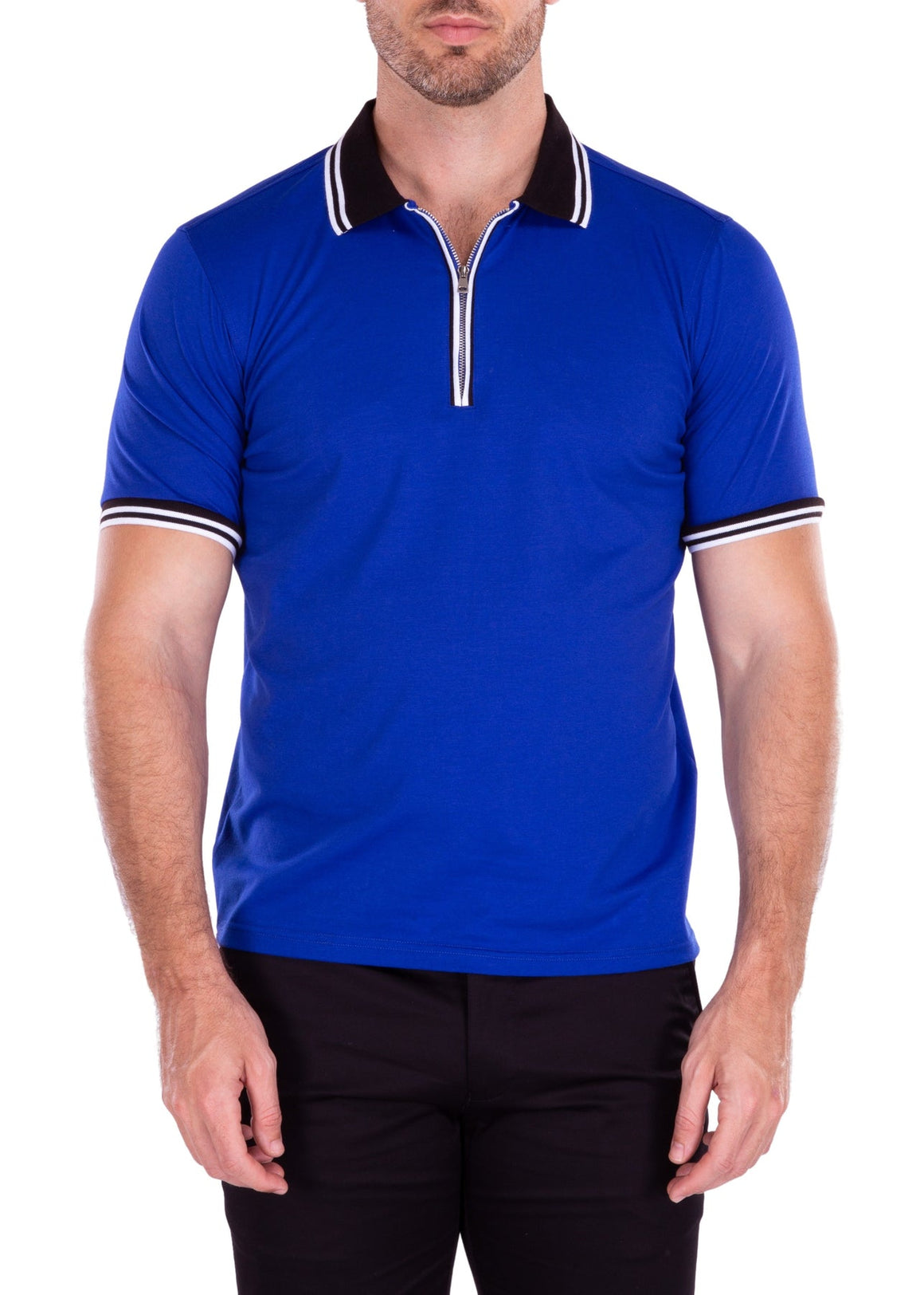 MEN'S POLO SHIRT | MODERN FIT EUROPEAN DESIGN WHITE | 218219 | CLEARANCE