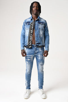 Men's Denim Jacket Exclusive Design by Mario Morato | European Wear | -  Franky Fashion