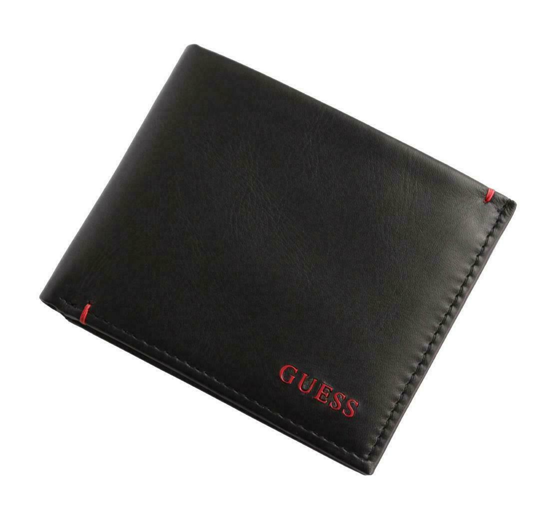 Original Mens Guess Wallet in black, Men's Fashion, Watches