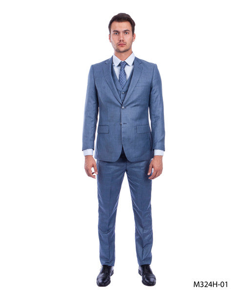 Men's 3 Piece Executive Suit | Single Breasted | 2 Button | M324H